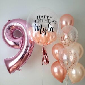 Customized Bubble balloon with Favourite Number