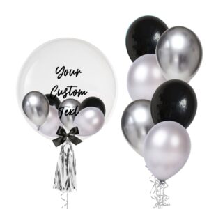 Black and silver bouquet