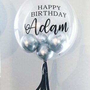 Silver Bubble balloon