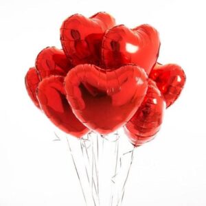 heart foil lovely foil balloons