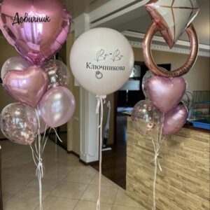 customized ring bouquet