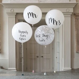 White giant balloon with customized