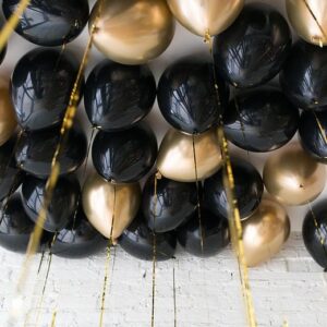 Black and Gold ceiling balloon