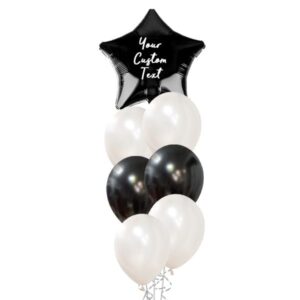 Black foil star bouquet