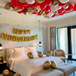 Happy anniversary surprise setup