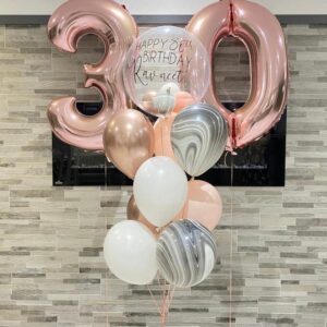 Customized bubble balloon with 2 favourite number