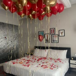 Red And Gold ceiling Balloon