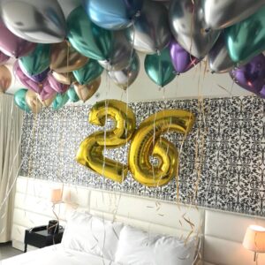 Multi color chorom balloons