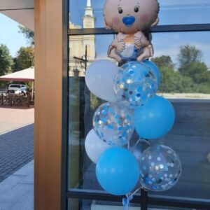 Welcome baby boy loved bouquet